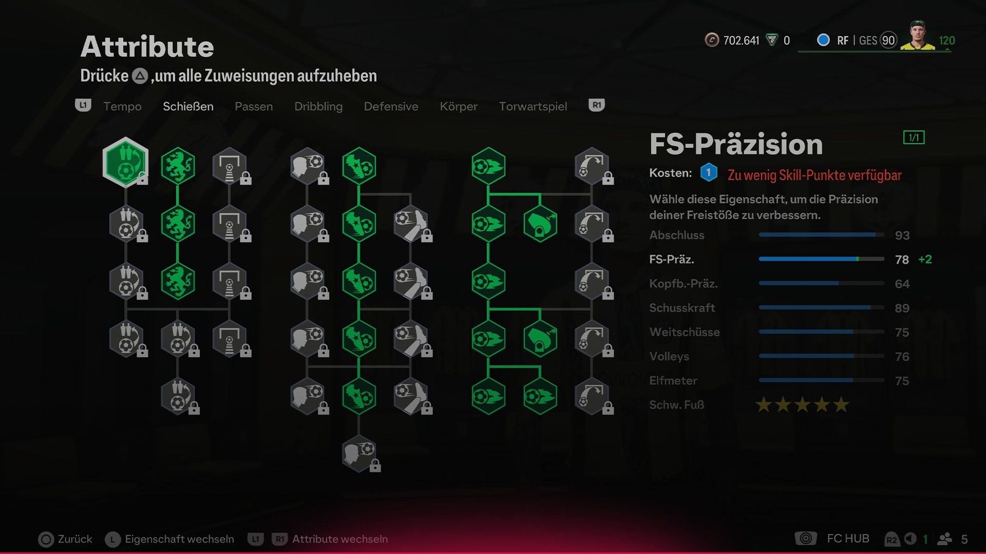Skillpunkte richtig einsetzen in EA Sports FC 25 Pro Clubs
